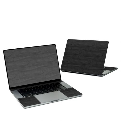 Black Woodgrain MacBook Pro 16-inch Skin