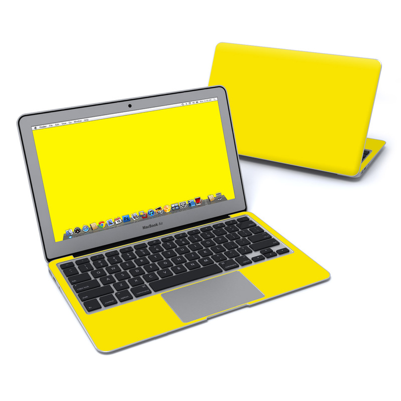 Solid State Yellow MacBook Air Pre 2018 11inch Skin iStyles