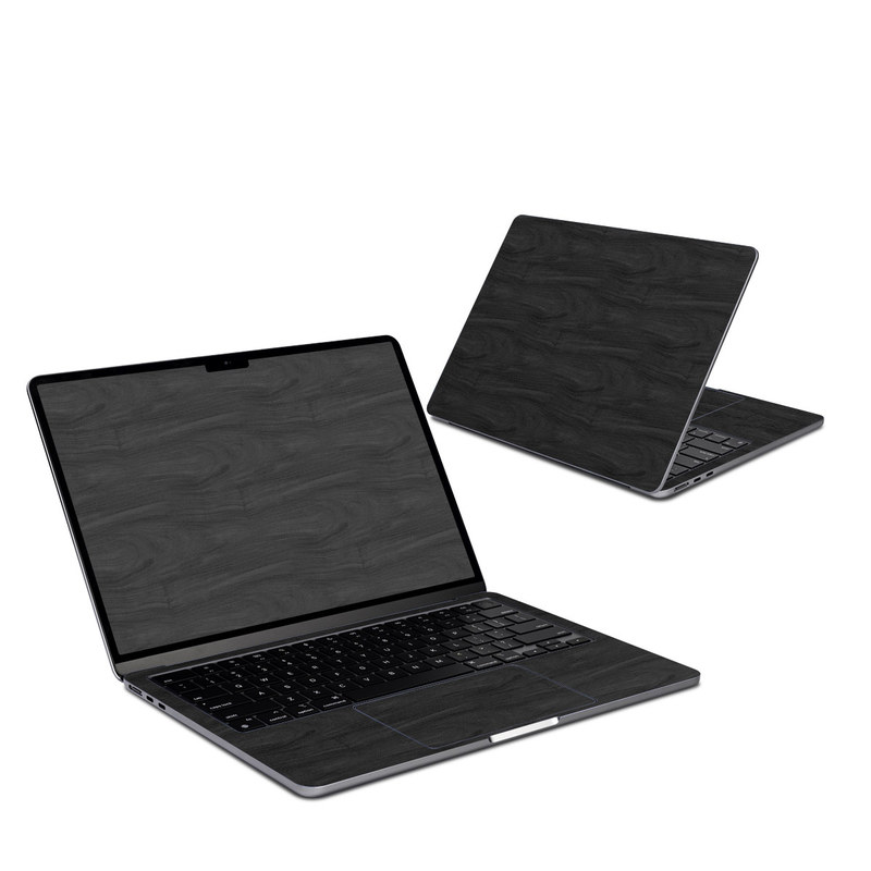 MacBook Air 13-inch Skin design of Black, Brown, Wood, Grey, Flooring, Floor, Laminate flooring, Wood flooring, with black colors