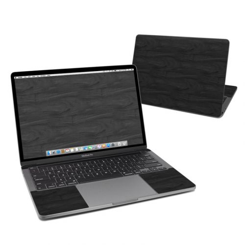 Black Woodgrain MacBook Pro 13-inch M1 Skin