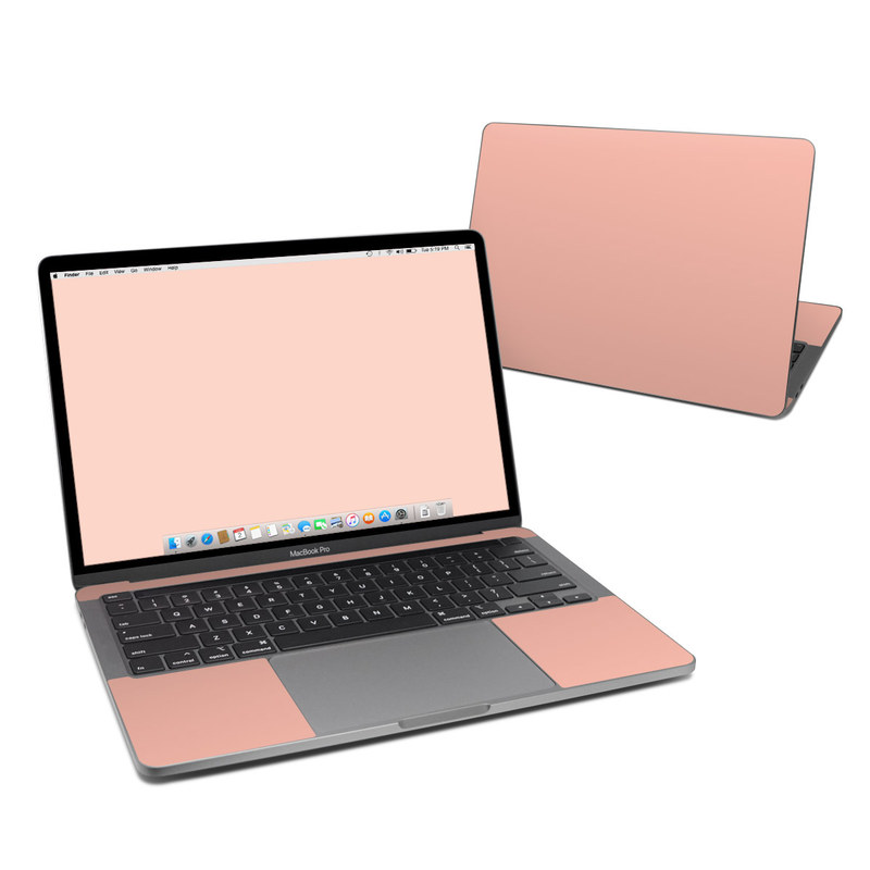 pink and white apple laptop