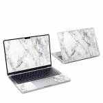White Marble MacBook Pro 14-inch Skin
