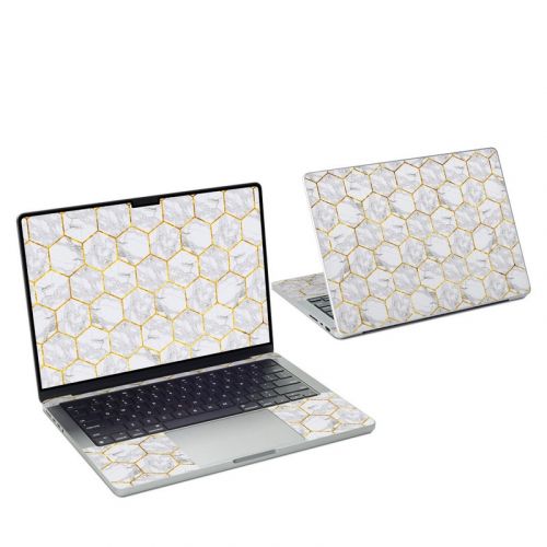 Honey Marble MacBook Pro 14-inch Skin