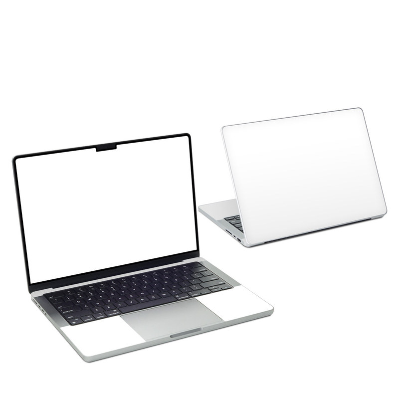 MacBook Pro 14-inch Skin design of White, Black, Line with white colors