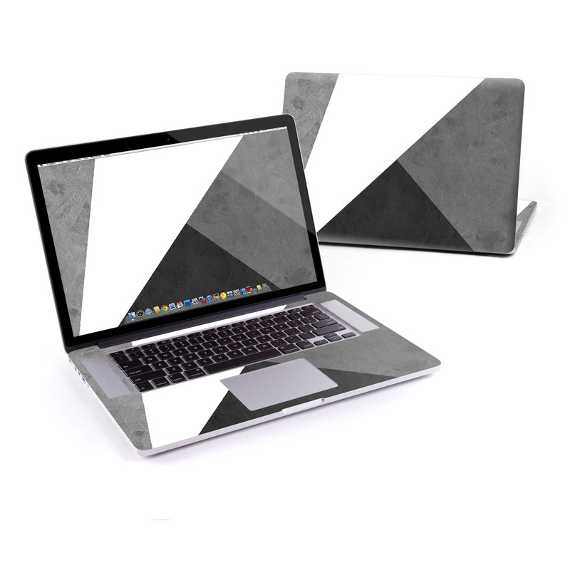 MacBook Pro Pre 2016 Retina 13-inch Skin design of Black, White, Black-and-white, Line, Grey, Architecture, Monochrome, Triangle, Monochrome photography, Pattern with white, black, gray colors