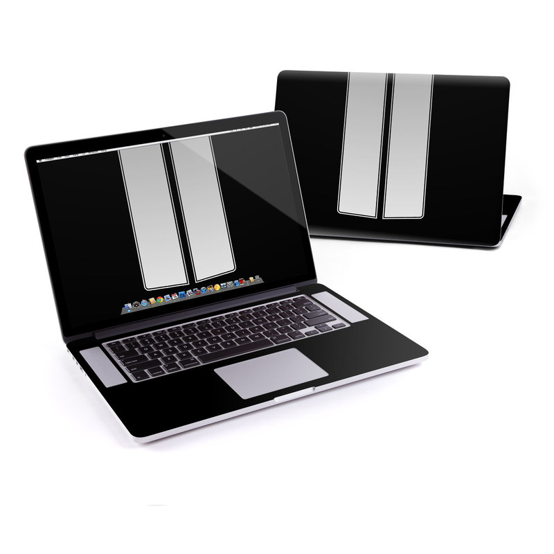 MacBook Pro Pre 2016 Retina 13-inch Skin design of Font, Architecture, Rectangle with black, gray colors