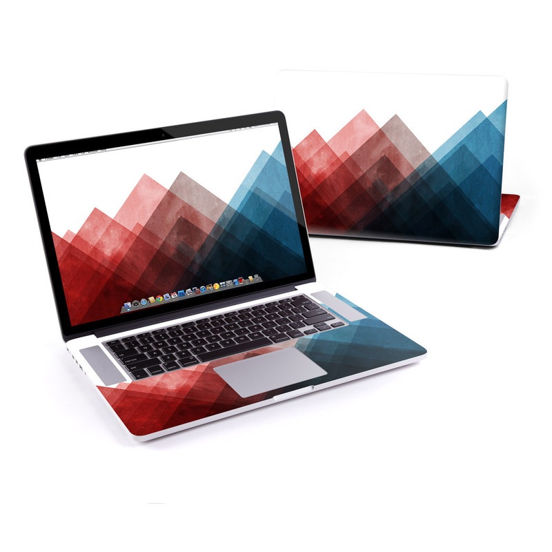 MacBook Pro Pre 2016 Retina 15-inch Skin design of Blue, Red, Sky, Pink, Line, Architecture, Font, Graphic design, Colorfulness, Illustration, with red, pink, blue colors
