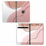 Abstract Pink and Brown Microsoft Surface Duo Skin