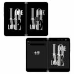 Black Love Microsoft Surface Duo Skin