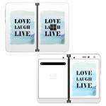 Love Laugh Live Microsoft Surface Duo Skin