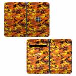 Orange Camo Microsoft Surface Duo Skin