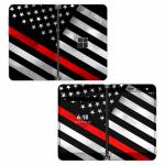 Thin Red Line Hero Microsoft Surface Duo Skin