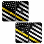 Thin Yellow Line Hero Microsoft Surface Duo Skin