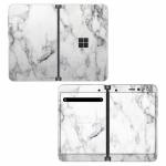 White Marble Microsoft Surface Duo Skin
