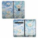 White & Blue Microsoft Surface Duo Skin