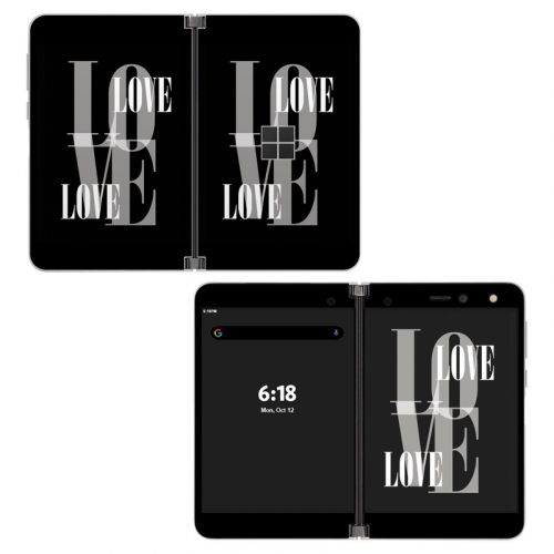Black Love Microsoft Surface Duo Skin