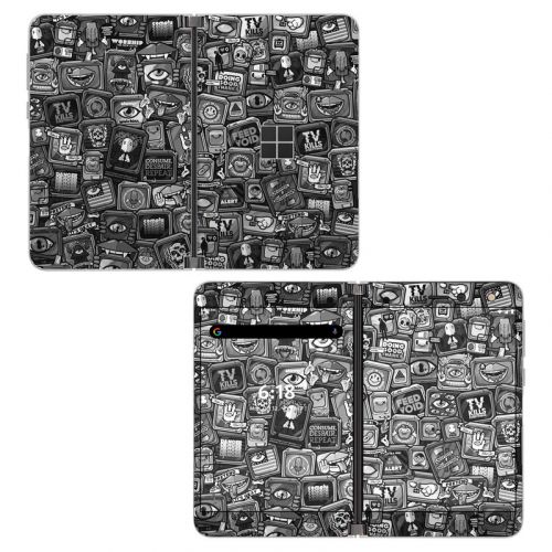 Distraction Tactic B&W Microsoft Surface Duo Skin