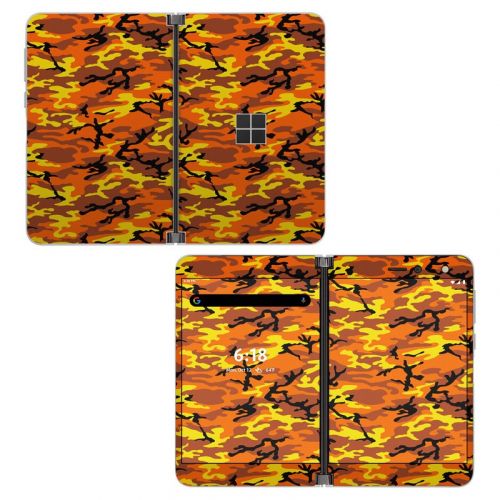 Orange Camo Microsoft Surface Duo Skin
