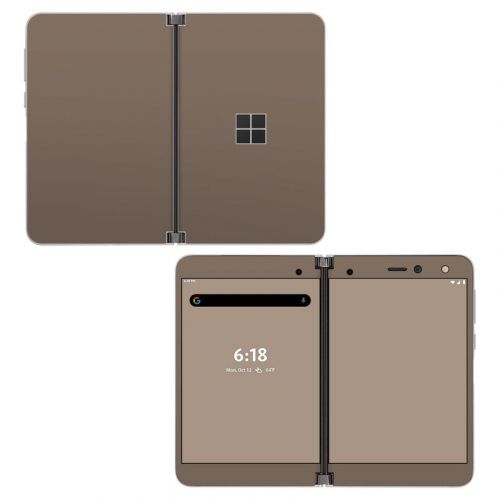 Solid State Flat Dark Earth Microsoft Surface Duo Skin