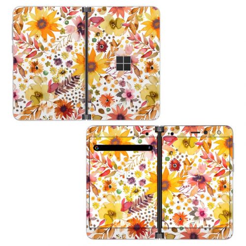 Summer Watercolor Sunflowers Microsoft Surface Duo Skin