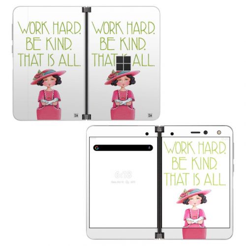 Work Hard Microsoft Surface Duo Skin