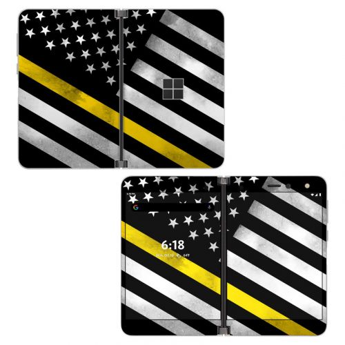 Thin Yellow Line Hero Microsoft Surface Duo Skin