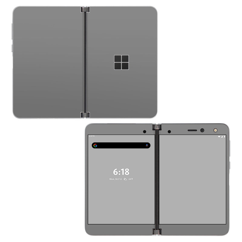 Microsoft Surface Duo Skin design of Atmospheric phenomenon, Daytime, Grey, Brown, Sky, Calm, Atmosphere, Beige, with gray colors