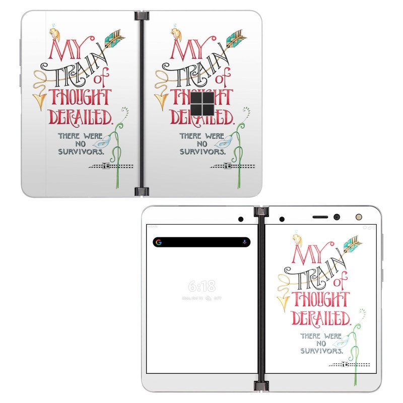 Microsoft Surface Duo Skin design of Text, Font, Line, Illustration, Calligraphy, Graphic design, Art, with white, black, red, yellow, green, blue colors