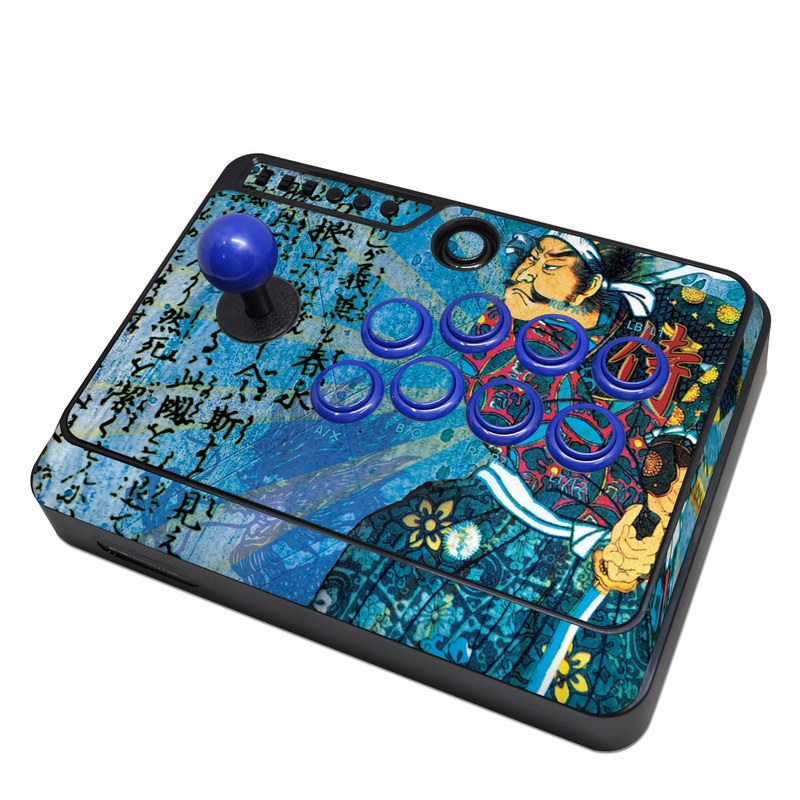 Mayflash Arcade Fightstick F300 Skin design of Art, Illustration, Painting, with blue, black, gray, green, red colors