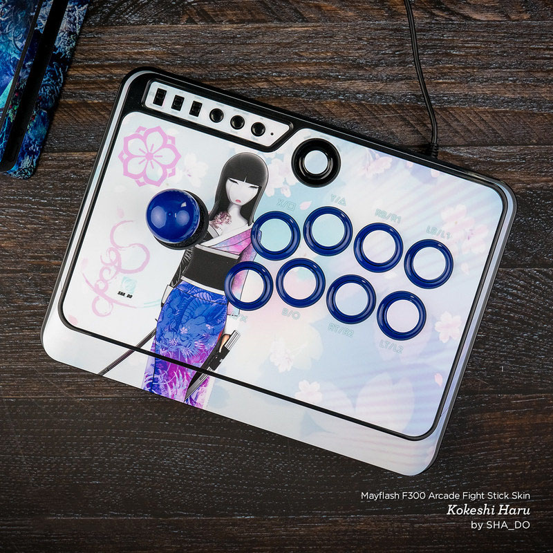 Mayflash F300 Arcade Fight Stick Skin - Solid State White by Solid Colors