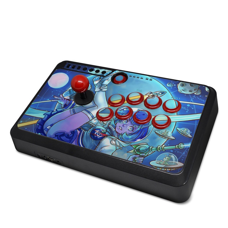 Mayflash Arcade Fightstick F500 Skin design of Cartoon, Illustration, Graphic design, Games, Space, Design, Anime, Art, Graphics, Fictional character with blue, white, yellow, purple, green, red, orange, black colors