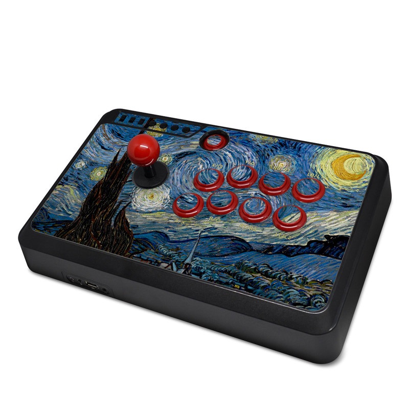 Mayflash Arcade Fightstick F500 Skin design of Painting, Purple, Art, Tree, Illustration, Organism, Watercolor paint, Space, Modern art, Plant, with gray, black, blue, green colors