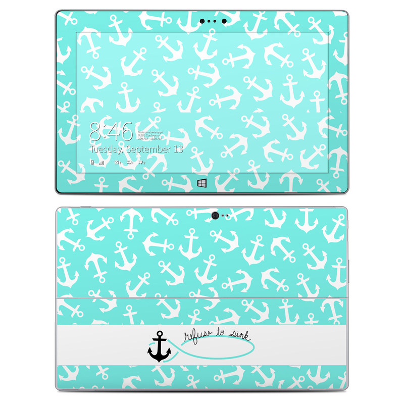 Microsoft Surface 2 RT Skin design of Text, Turquoise, Aqua, Font, Teal, Pattern, Line, Design, Illustration, with gray, white, blue, green colors