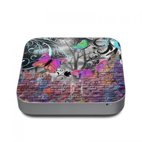 Butterfly Wall Apple Mac mini Skin