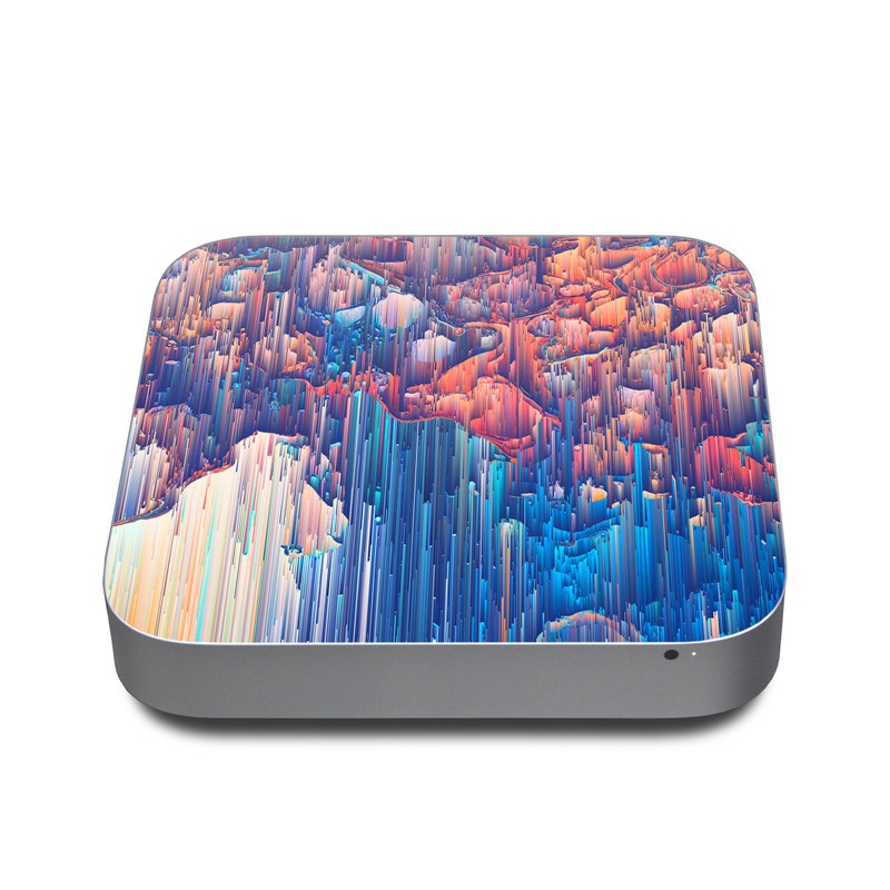 Apple Mac mini Skin design of Blue, Turquoise, Formation, Sky, Design, City, Geology, Photography, Stock photography, Landscape, with blue, yellow, orange, red, pink colors