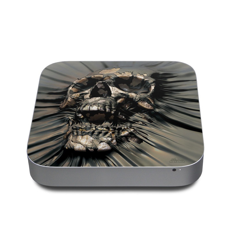 Mac mini Skin design of Cg artwork, Fictional character, Illustration, Demon, Fiction, Supervillain, Mythology, Art, with black, green, gray, red colors