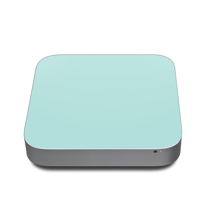 Apple Mac mini Skin design of Green, Blue, Aqua, Turquoise, Teal, Azure, Text, Daytime, Yellow, Sky, with blue colors