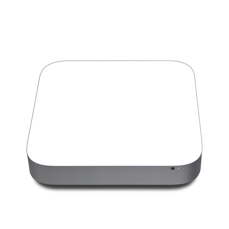 Mac mini Skin design of White, Black, Line, with white colors