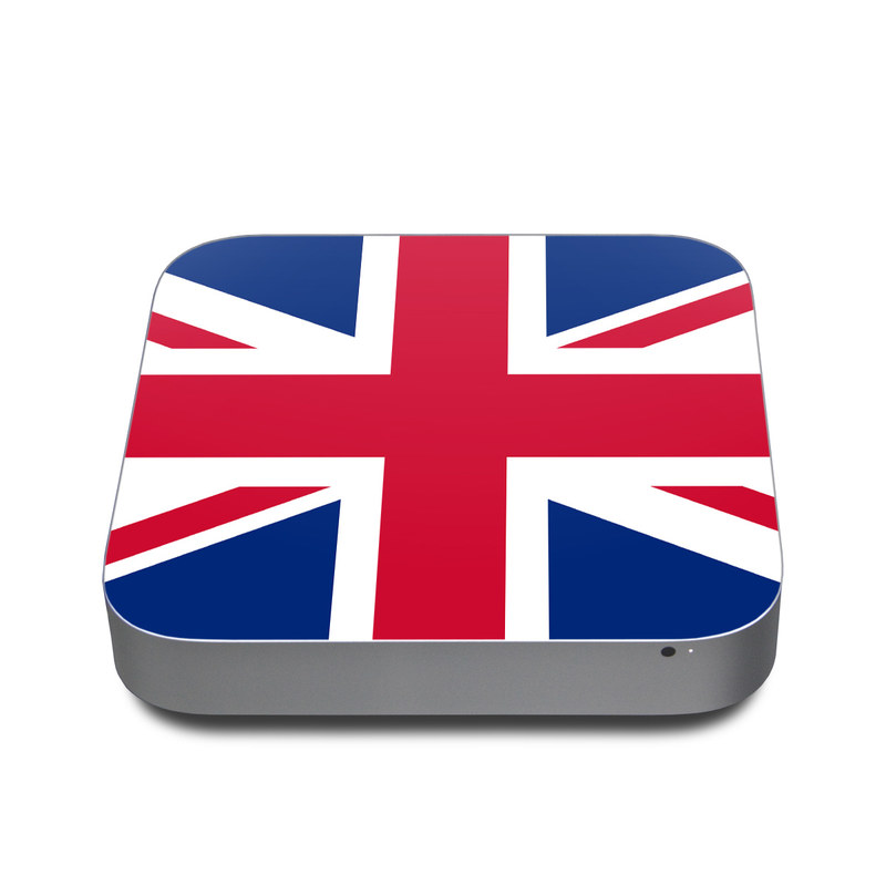 Mac mini Skin design of Flag, Red, Line, Electric blue, Design, Font, Pattern, Parallel, Flag Day (USA) with red, white, blue colors