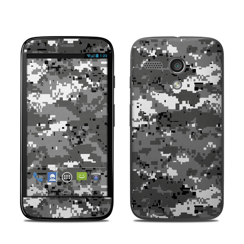 Motorola Moto G Skin design of Military camouflage, Pattern, Camouflage, Design, Uniform, Metal, Black-and-white, with black, gray colors