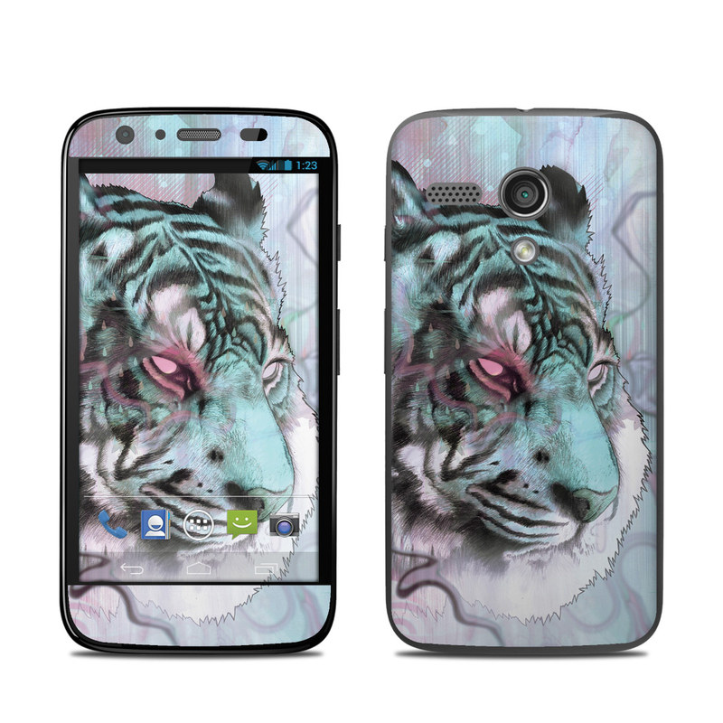 Motorola Moto G Skin design of Watercolor paint, Illustration, Art, Visual arts, Drawing, Graphic design, Pattern, Painting, Acrylic paint, Fictional character, with gray, purple, black colors