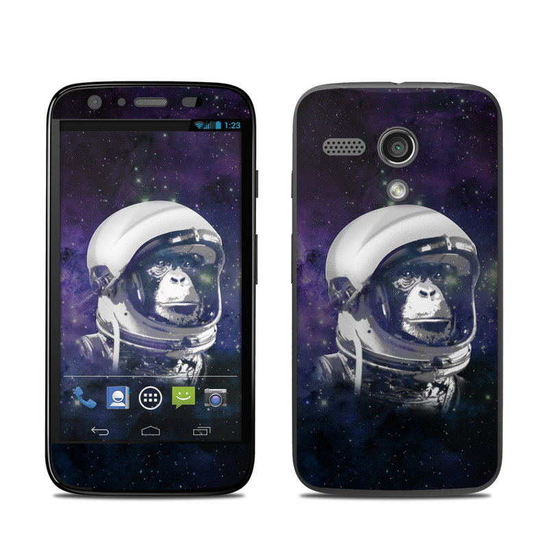 Motorola Moto G Skin design of Helmet, Astronaut, Personal protective equipment, Illustration, Space, Outer space, Headgear, Fictional character, Sports gear, Football gear, with black, gray, blue, white colors