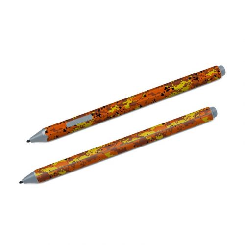 Digital Orange Camo Microsoft Surface Pen Skin