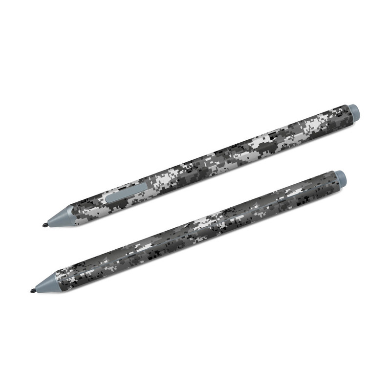 Microsoft Surface Pen Skin design of Military camouflage, Pattern, Camouflage, Design, Uniform, Metal, Black-and-white, with black, gray colors