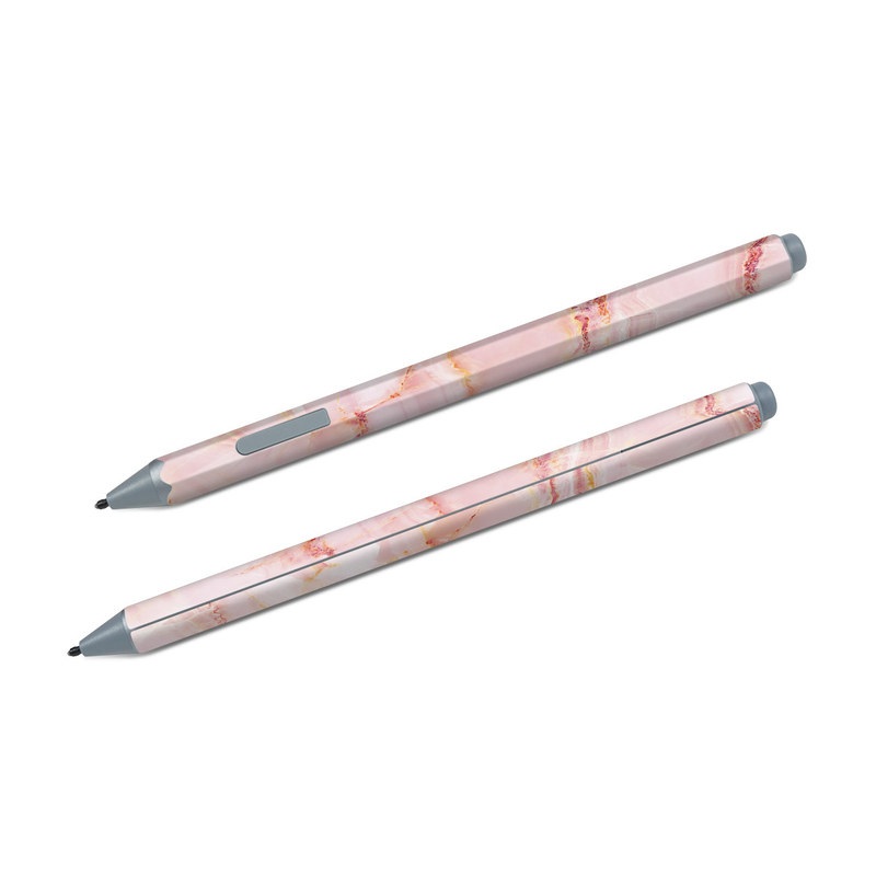 Microsoft Surface Pen Skin design of Pink, Peach with white, pink, red, yellow, orange colors