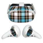Turquoise Plaid Meta Quest 2 Skin