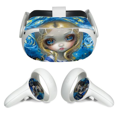 Alice in a Van Gogh Meta Quest 2 Skin