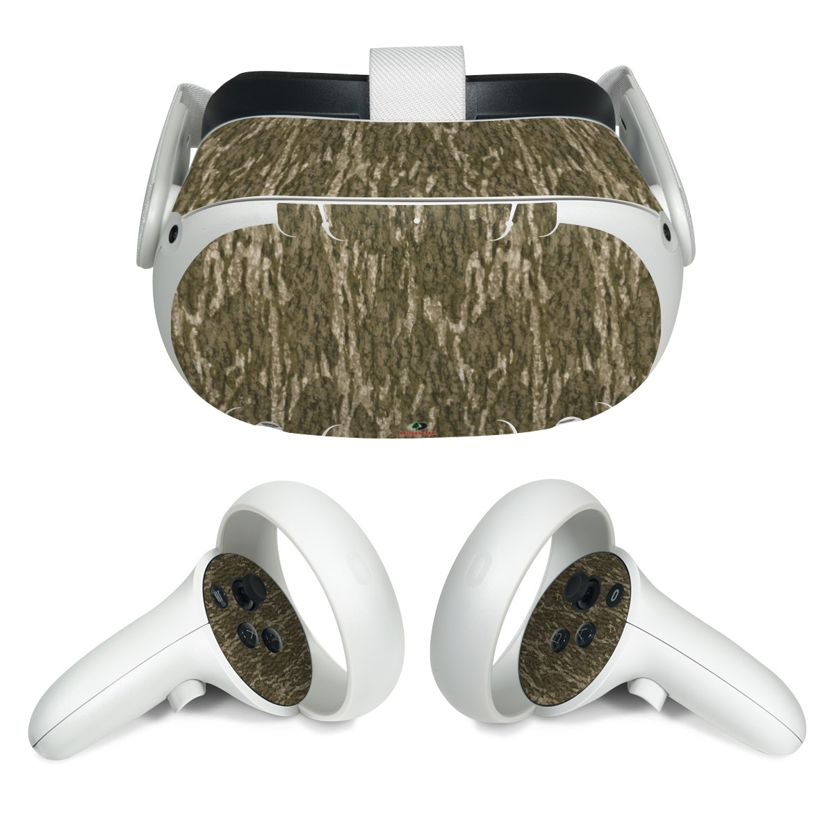 Meta Quest 2 Skin design of Grass, Brown, Grass family, Plant, Soil, with black, red, gray colors