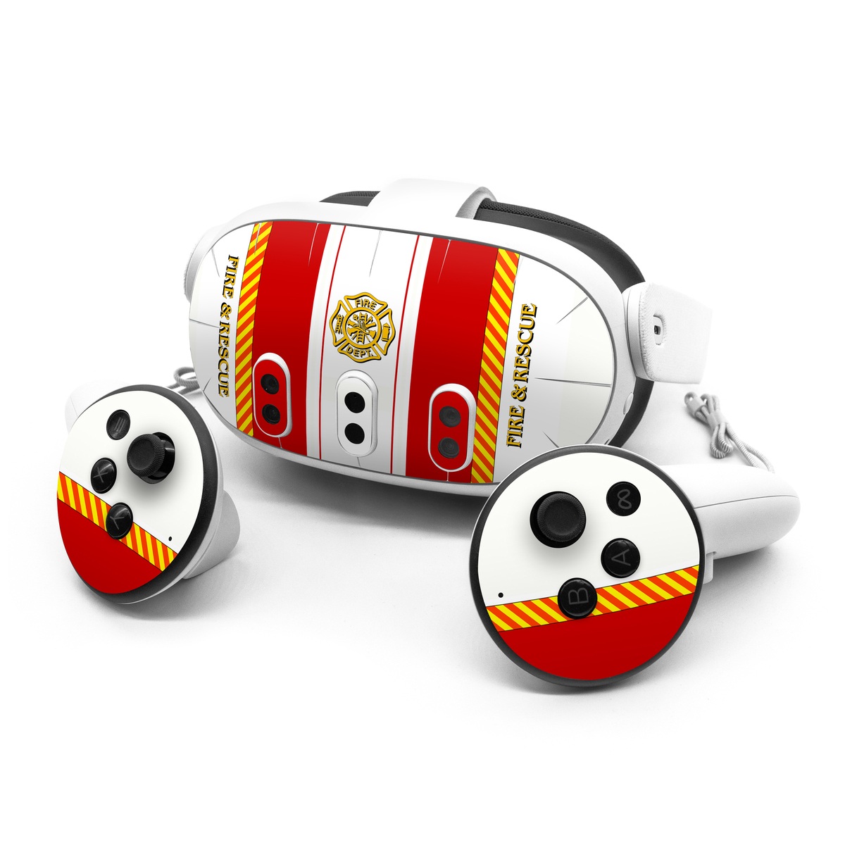 Meta Quest 3 Series Skin design of Military rank, Flag, with white, red, yellow colors