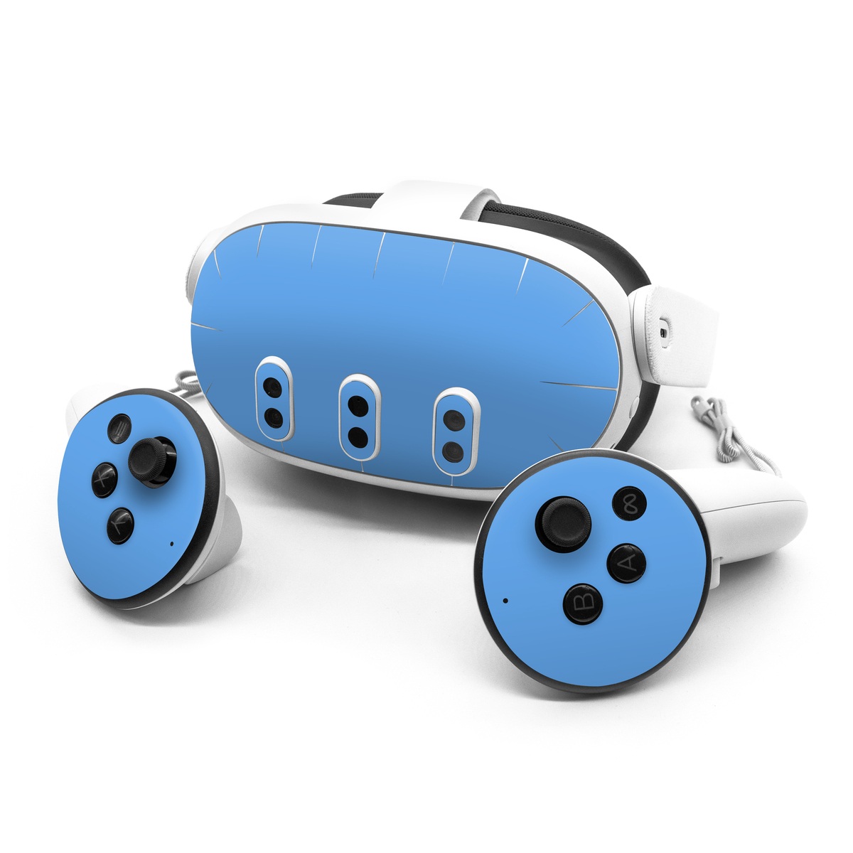 Meta Quest 3 Series Skin design of Sky, Blue, Daytime, Aqua, Cobalt blue, Atmosphere, Azure, Turquoise, Electric blue, Calm, with blue colors